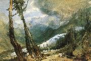 Glacier and source of the Avyron, Chamonix William Turner